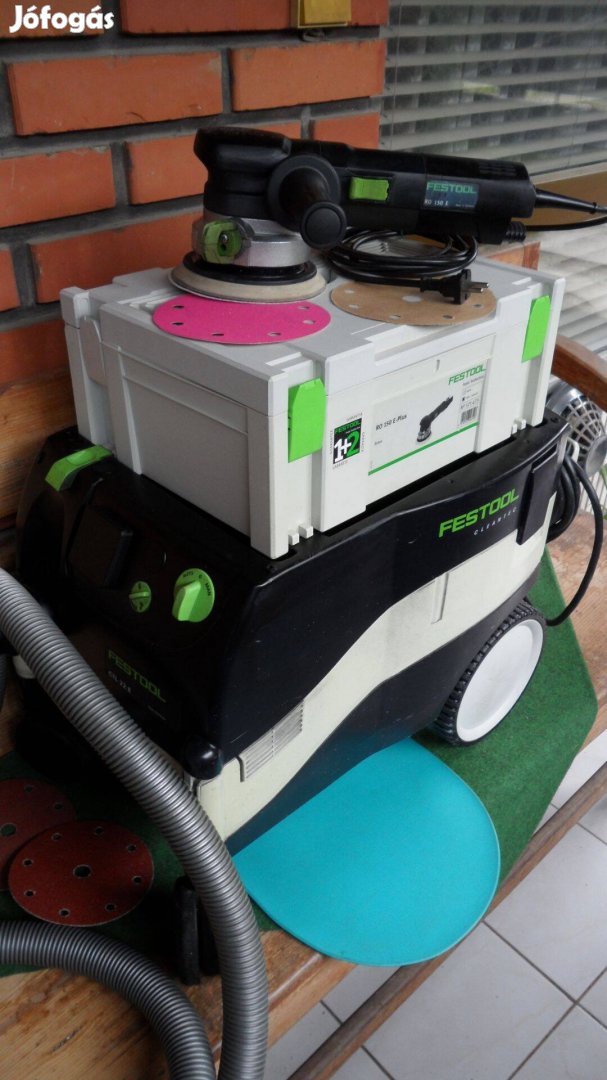 Festool Rotex RO 150 excenter (hez) új géptartó Systainer koffer doboz