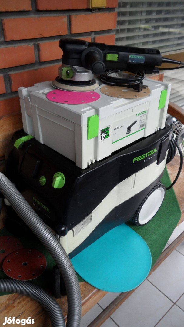 Festool Rotex RO 150 excenter hez új géptartó Mafell Systainer koffer