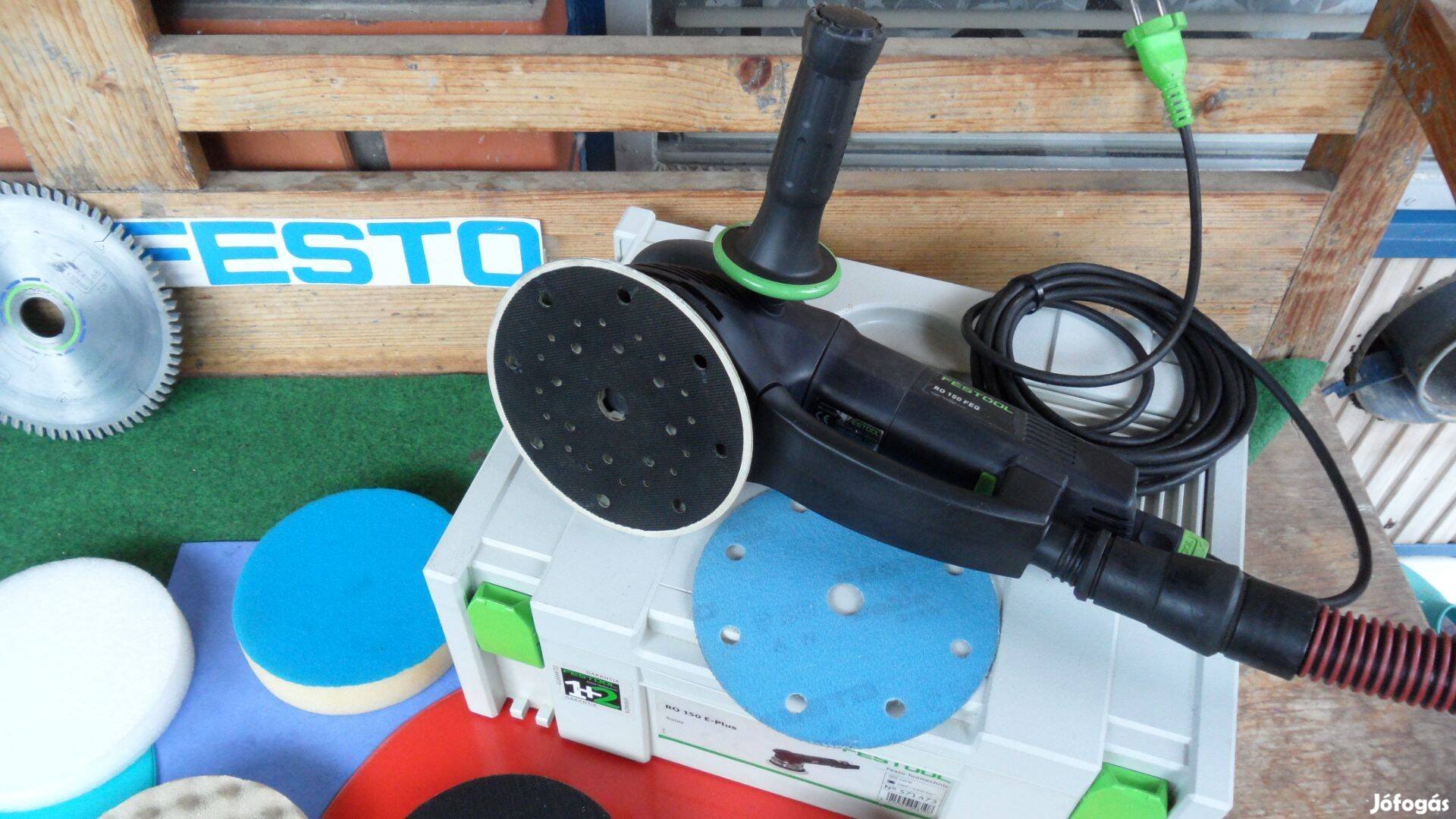 Festool áttételes hajtású excentercsiszoló RO 150 Feq-Plus Rotex új ál