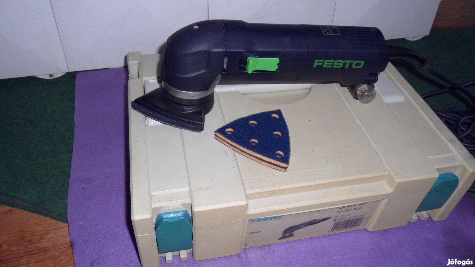 Festool excenter új delta csiszoló, háromszög polírozó Bosch lappal