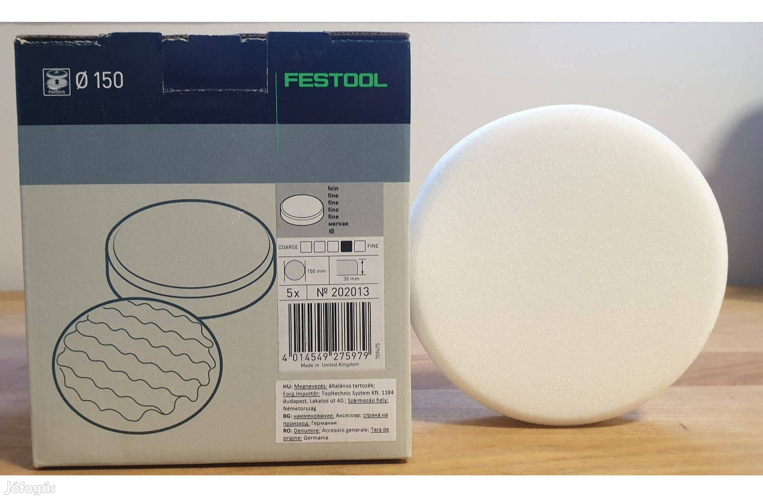 Festool polírozó szivacs, polírkorong (polírszivacs, polír korong)