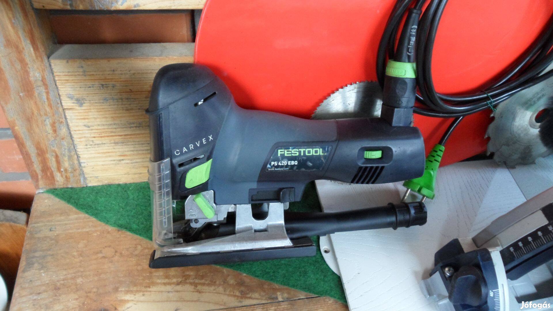 Festool új szúrófűrész dekopír fűrész tartozékokkal PS 420 Ebg