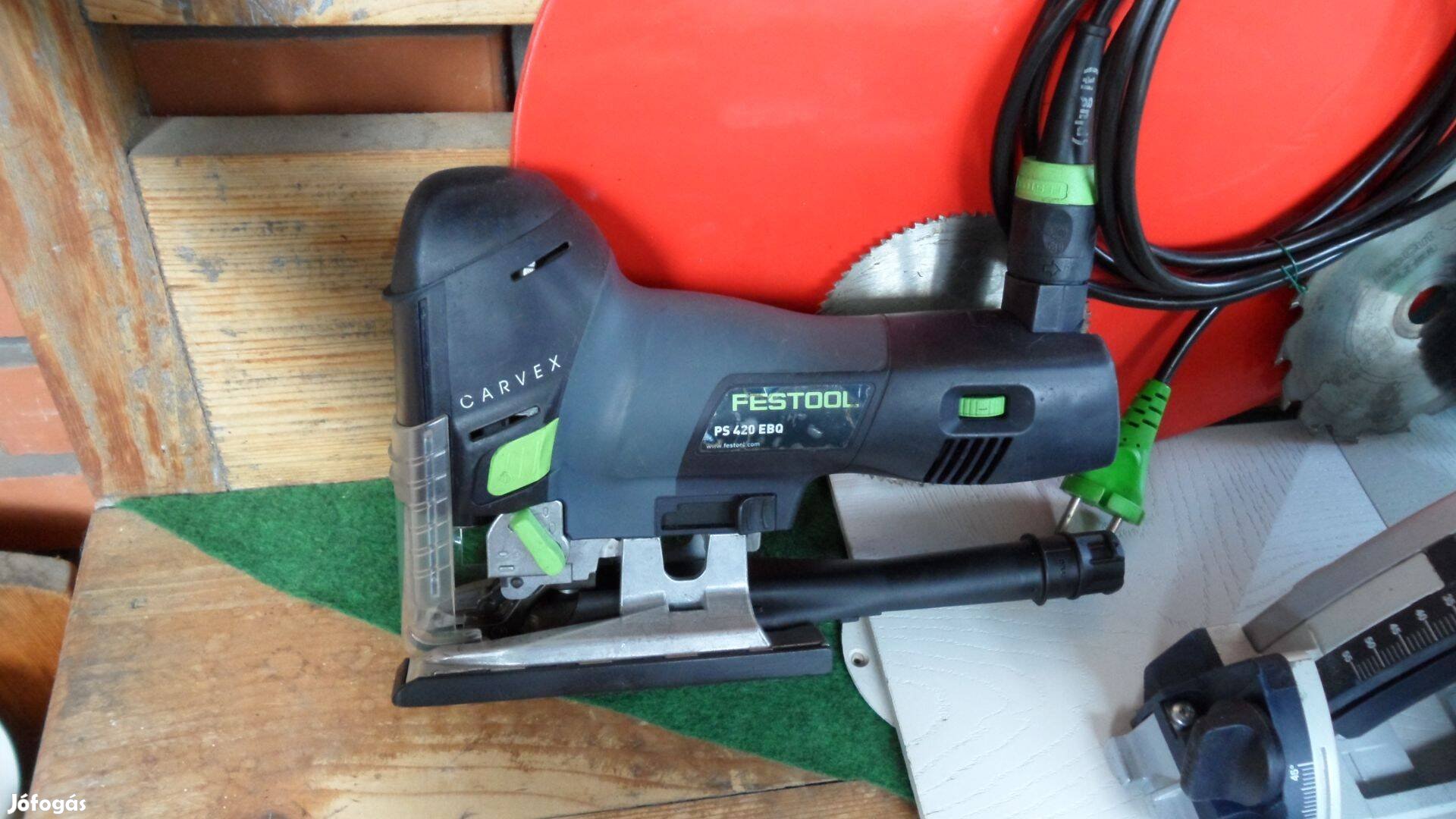 Festool új szúrófűrész dekopír fűrész tartozékokkal PS 420 Ebg