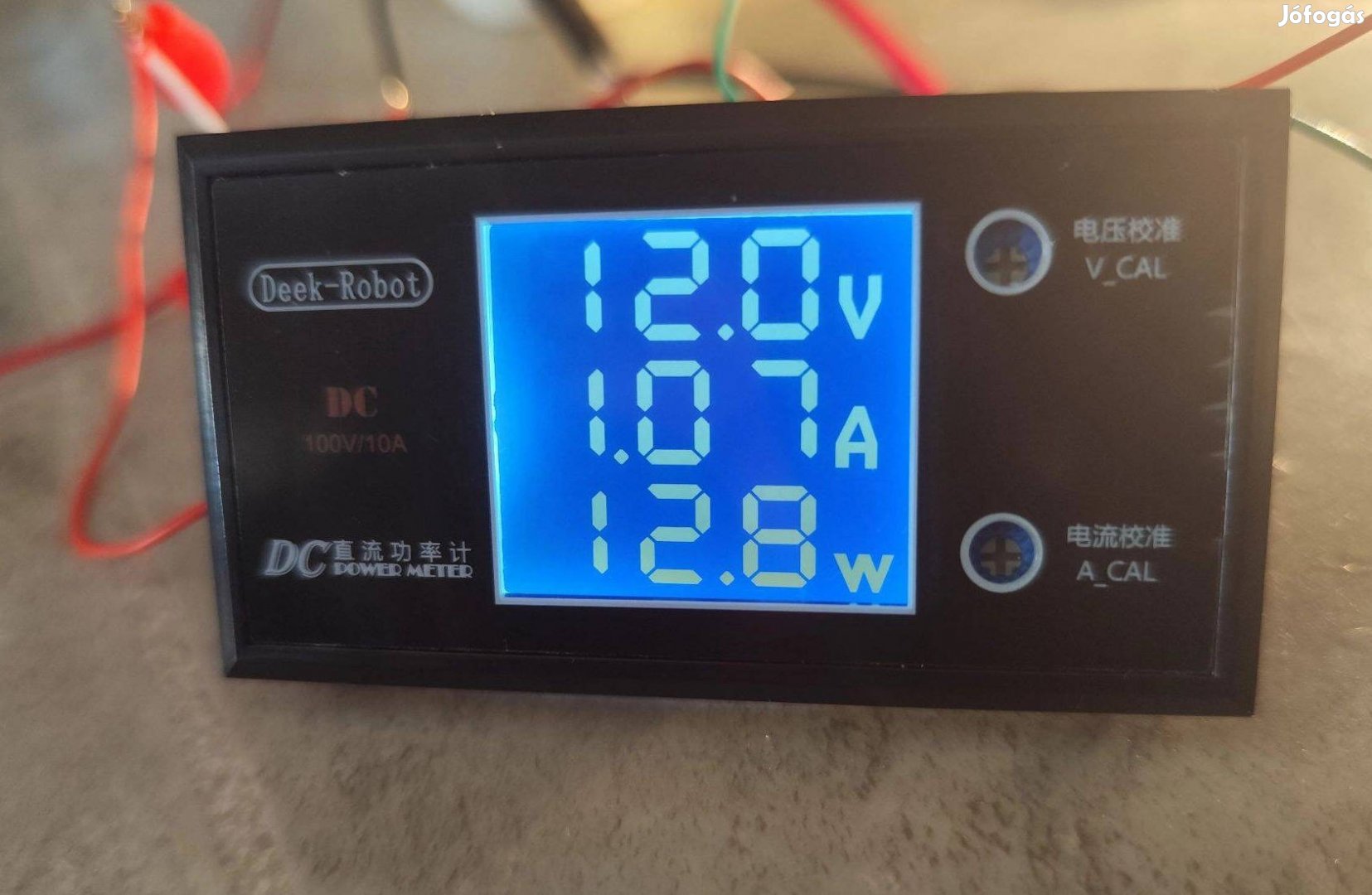 Feszültség, Áram, Teljesítmény mérő 100V/10A, LCD kijelző