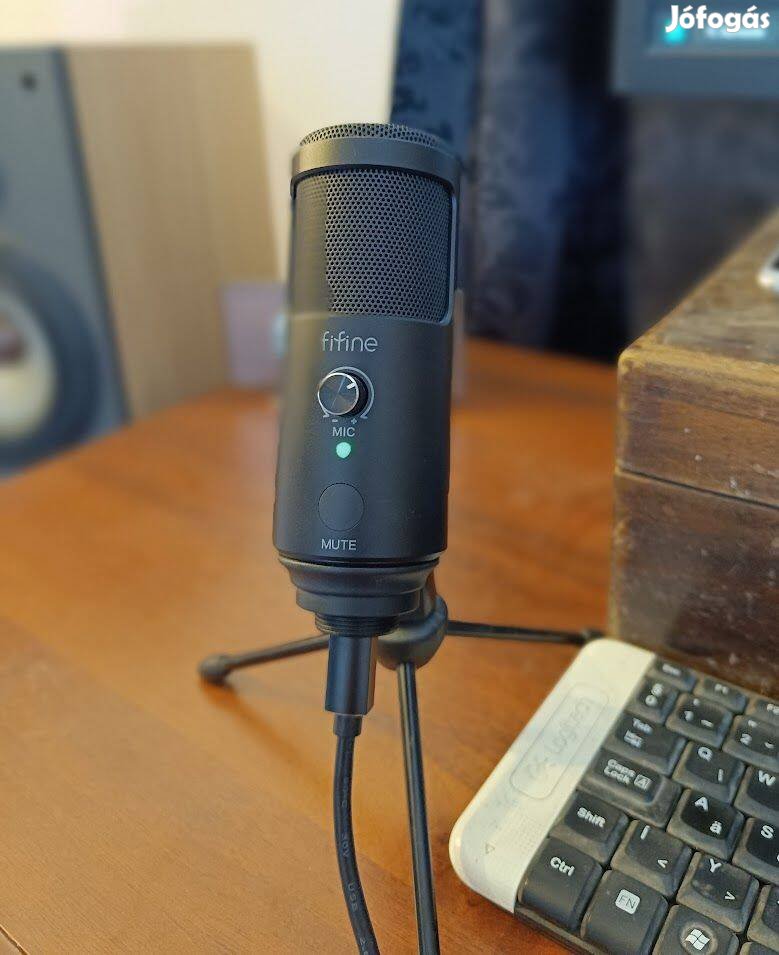 Ffine USB mikrofon podcast gitár androidhoz is kompatibilis