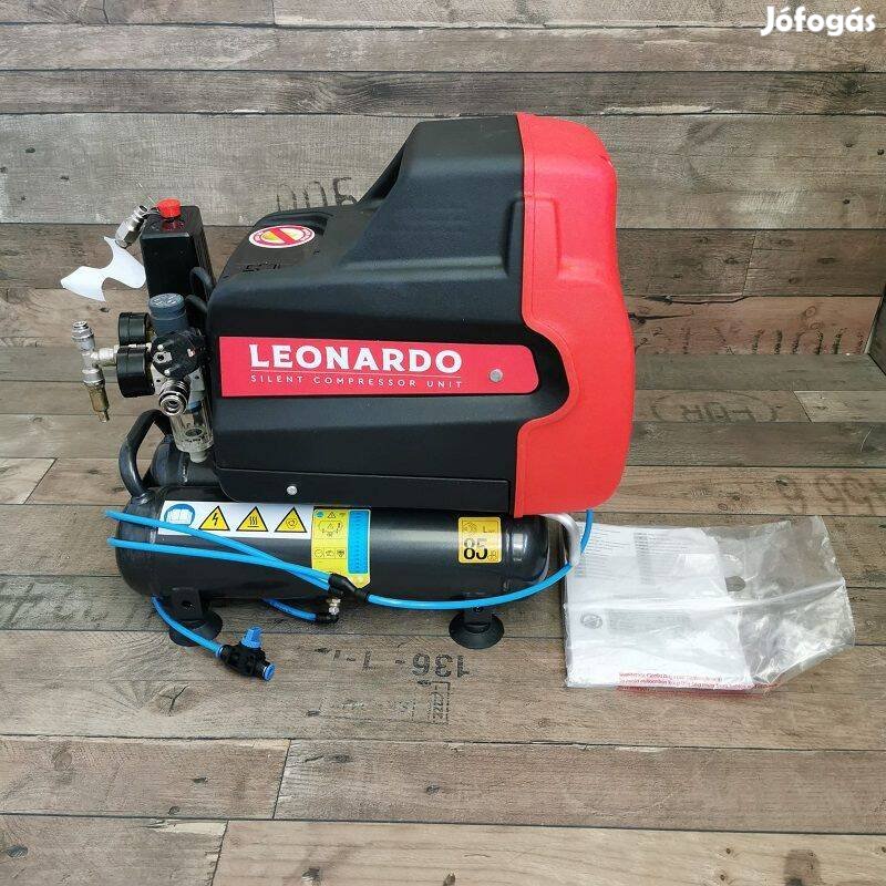 Fiac Leonardo XSS 138 olajmentes, koaxiális kompresszor, 6lit, 8bar