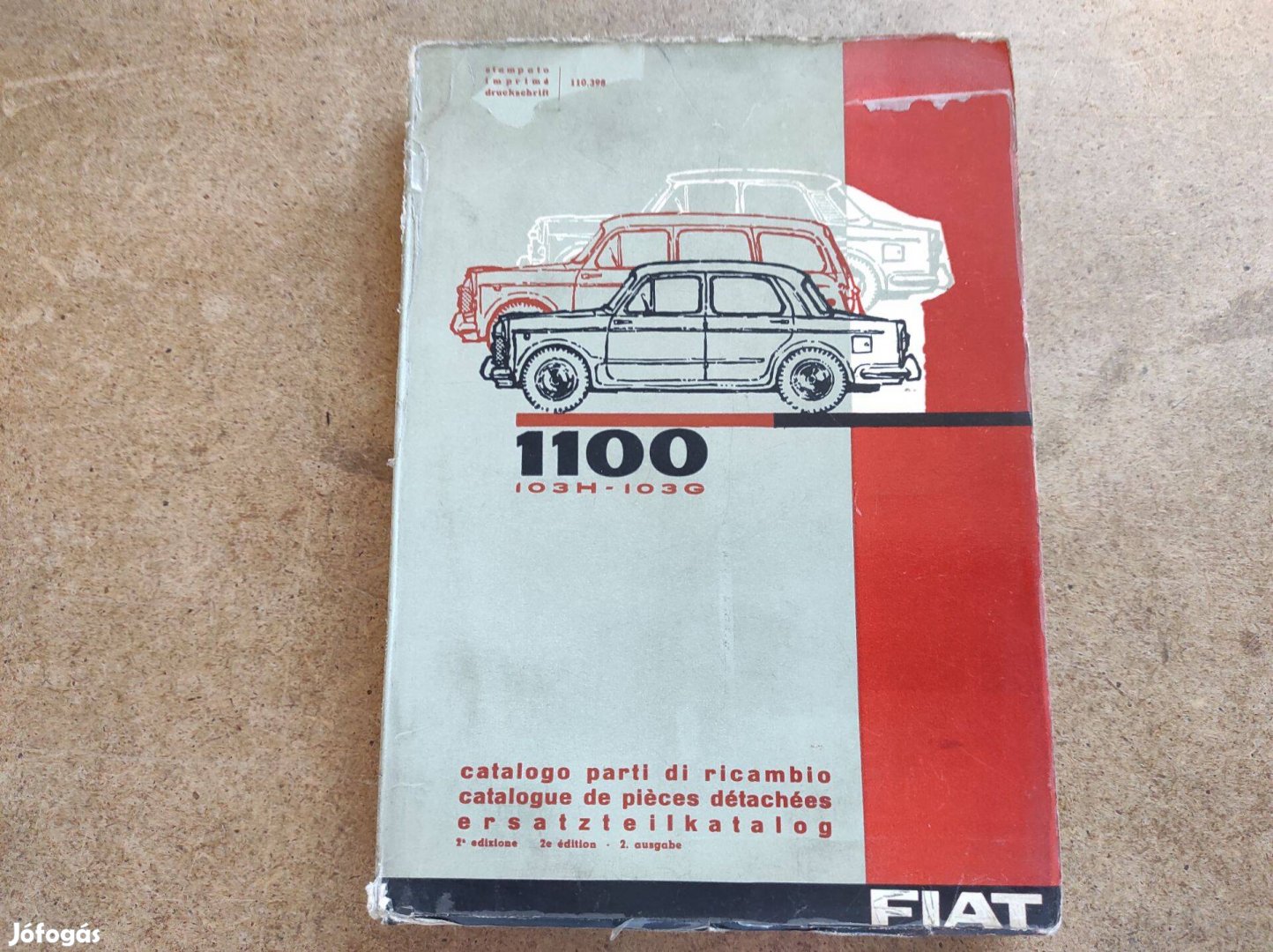 Fiat 1100 alkatrészkatalógus 1962.02-