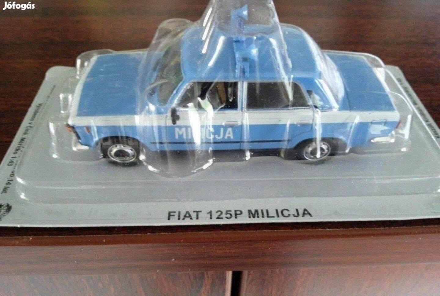 Fiat 125p milicija "kultowe" DEA kisauto modell 1/43 Eladó
