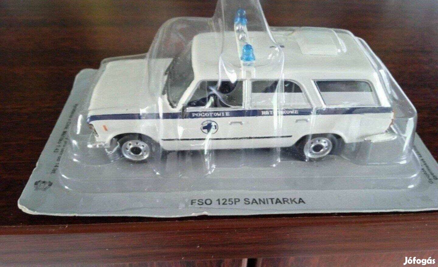 Fiat 125p sanitarka"kultowe" DEA kisauto modell 1/43 Eladó