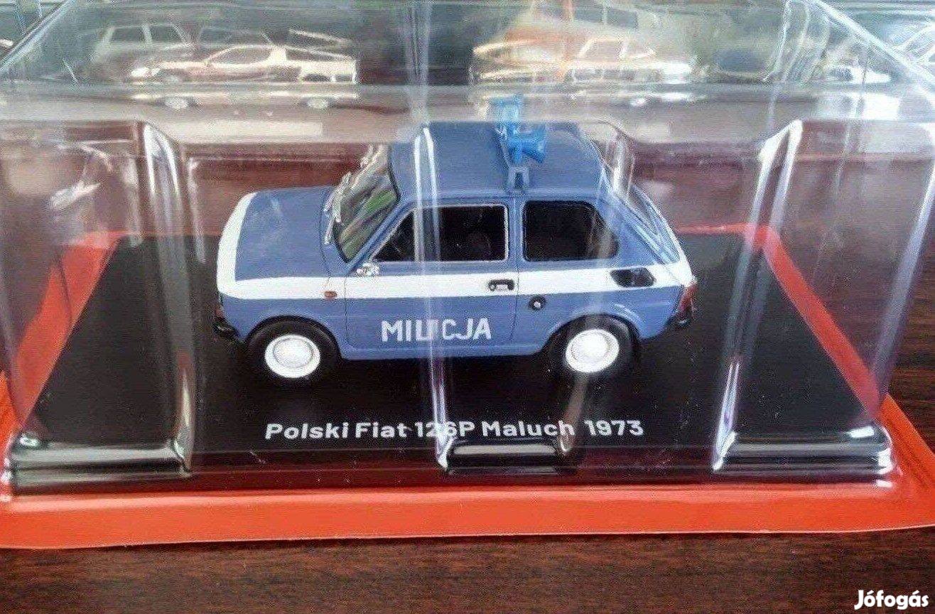 Fiat 126p Milicja kisauto modell 1/24 Eladó