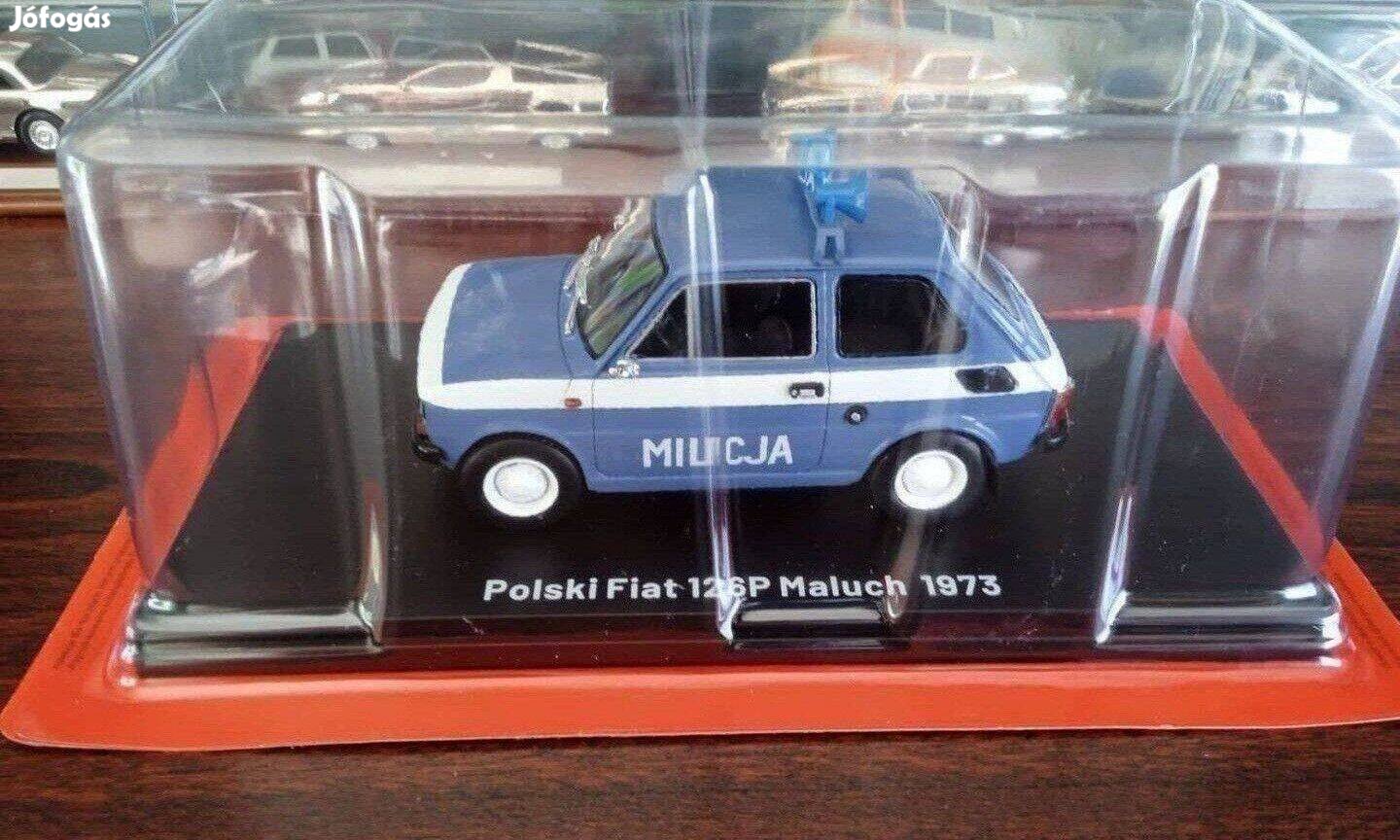 Fiat 126p Milicja kisauto modell 1/24 Eladó