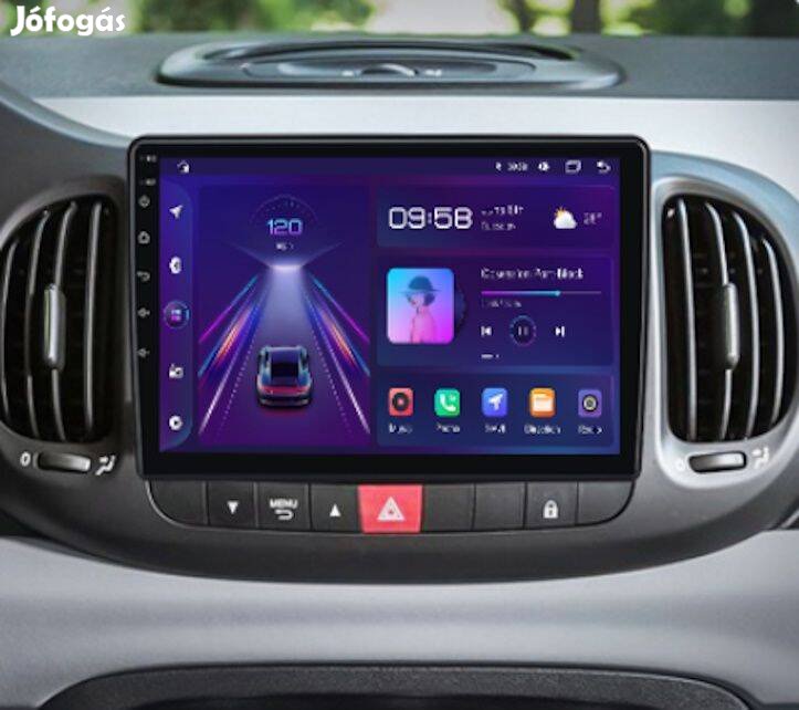 Fiat 500L Carplay Multimédia Android GPS Rádió Tolatókamerával