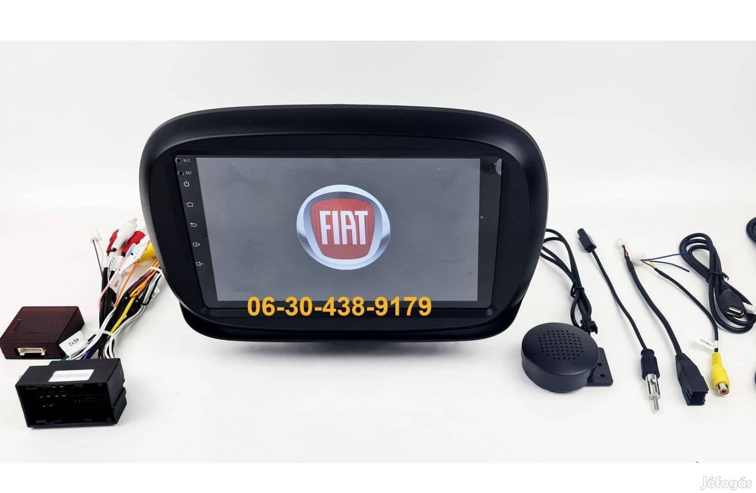 Fiat 500X Android autórádió fejegység gyári helyre 1-4GB Carplay