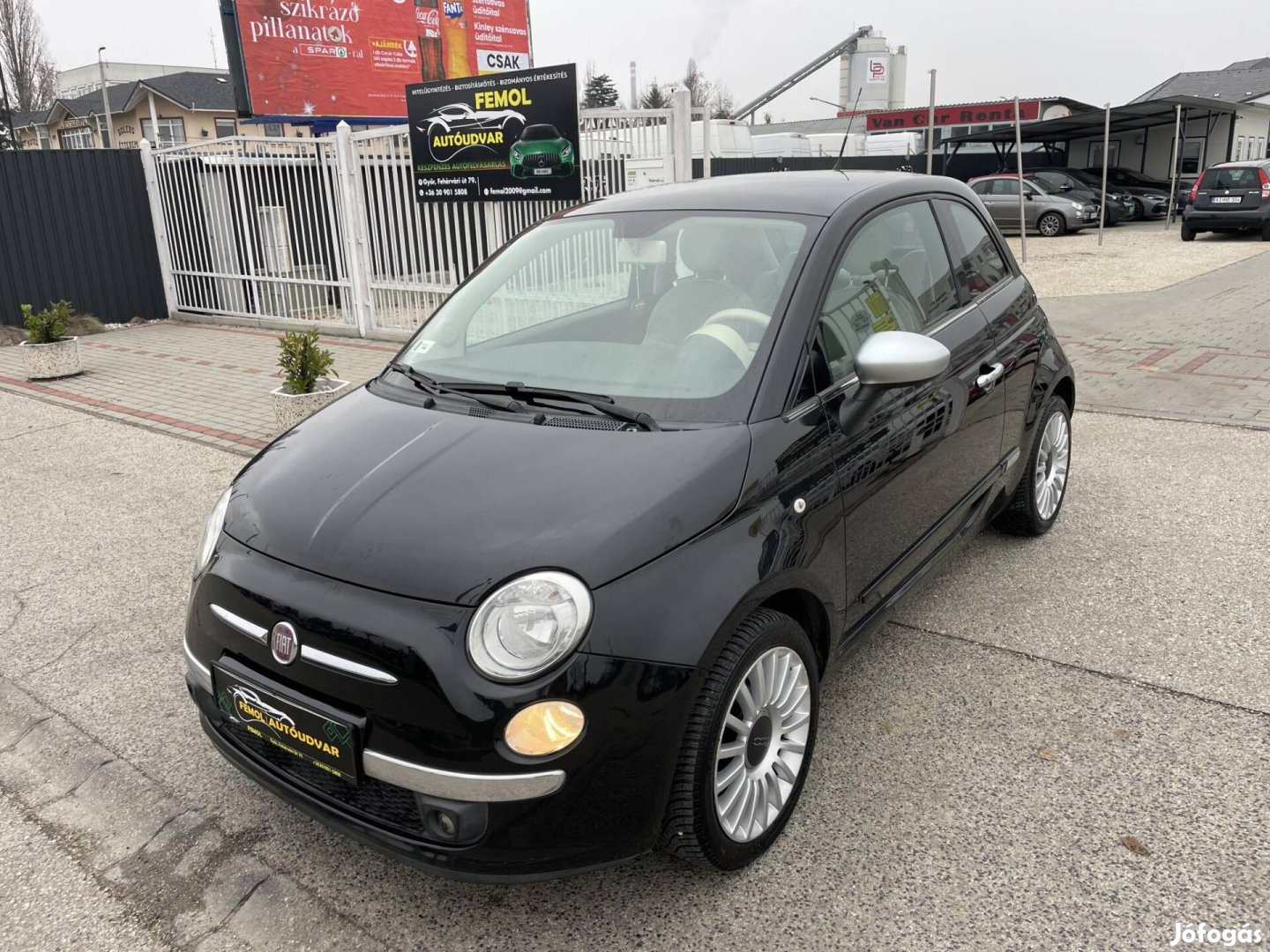 Fiat 500 1.2 8V Lounge Sérülésmentes! Sz. Könyv...