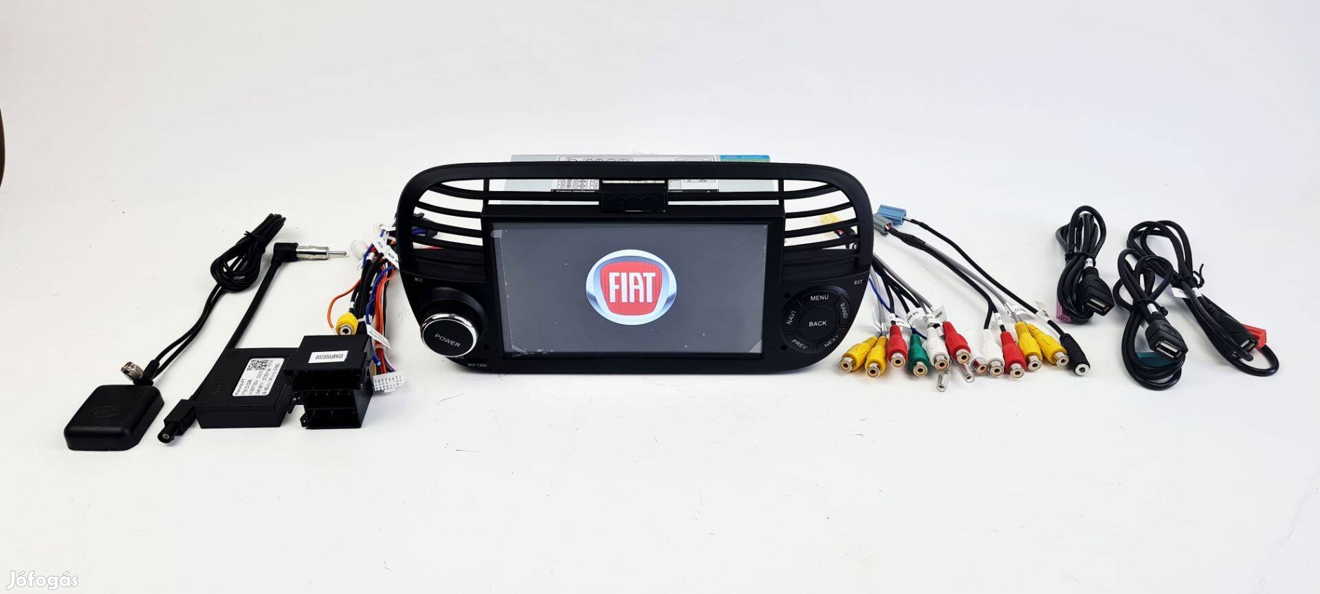 Fiat 500 Android autórádió fejegység navi 8magos processzorral