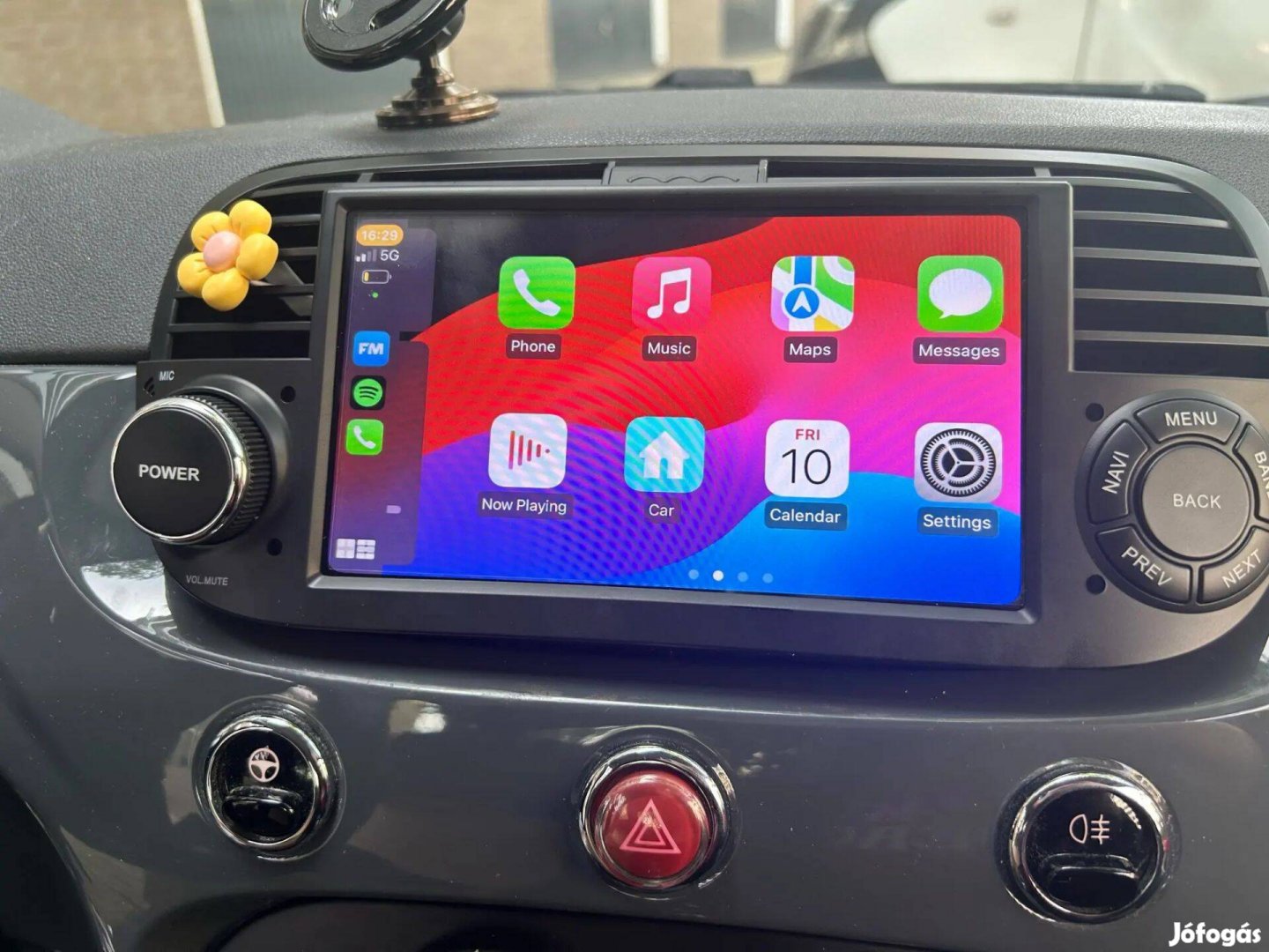 Fiat 500 Multimédia Android Auto Rádió Navigáció Carplay Kijelző Hifi