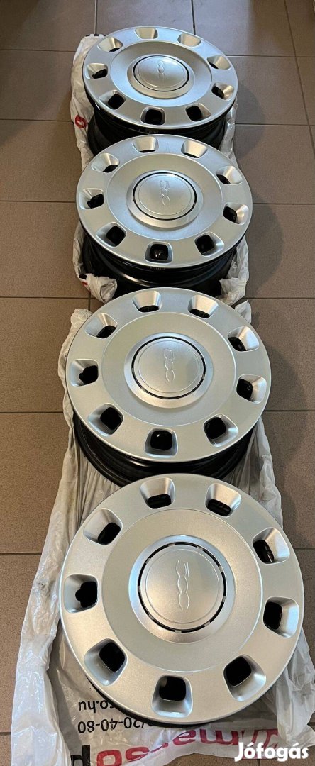 Fiat 500 (Gyári-Eredeti) 4DB Dísztárcsa 14"