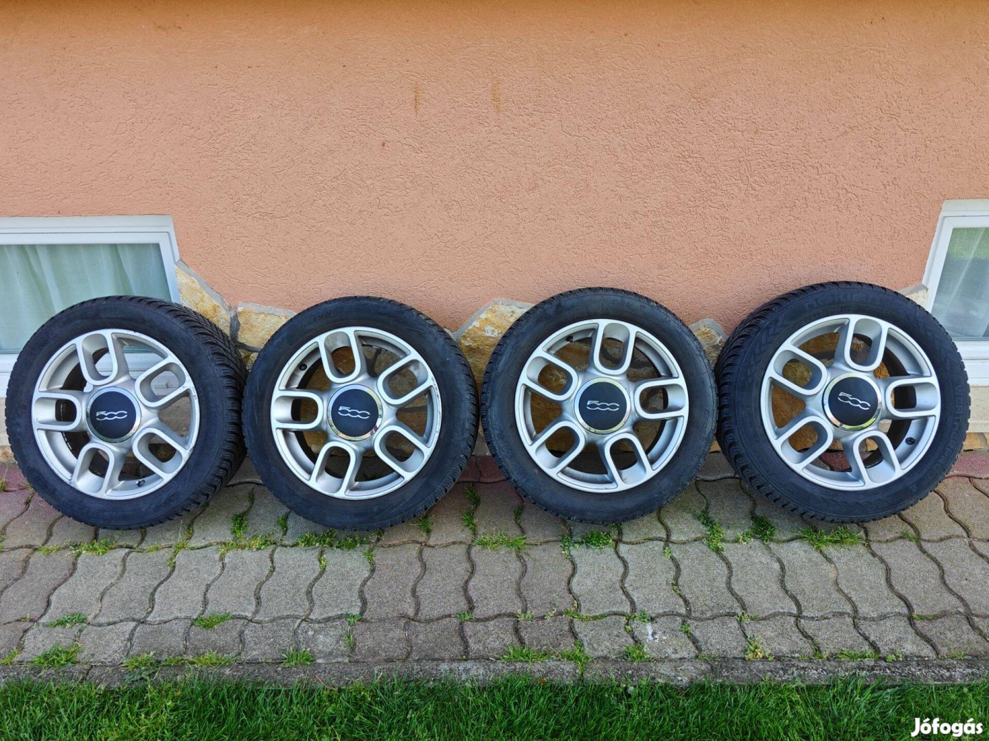 Fiat 500 alufelni téli gumival 195/50 r15