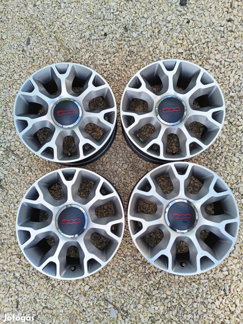 Fiat 500 gyári 16" alufelni garnitúra 4x98