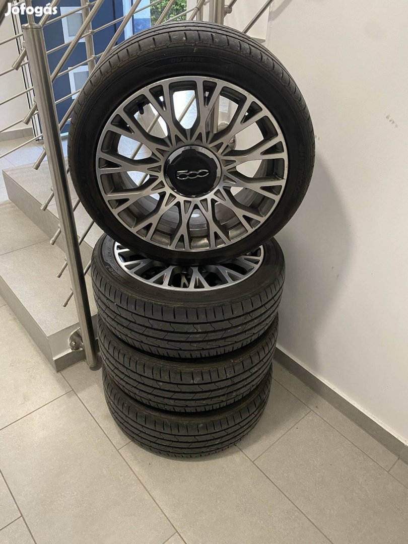 Fiat 500 gyári alufelni szett Újszerű 