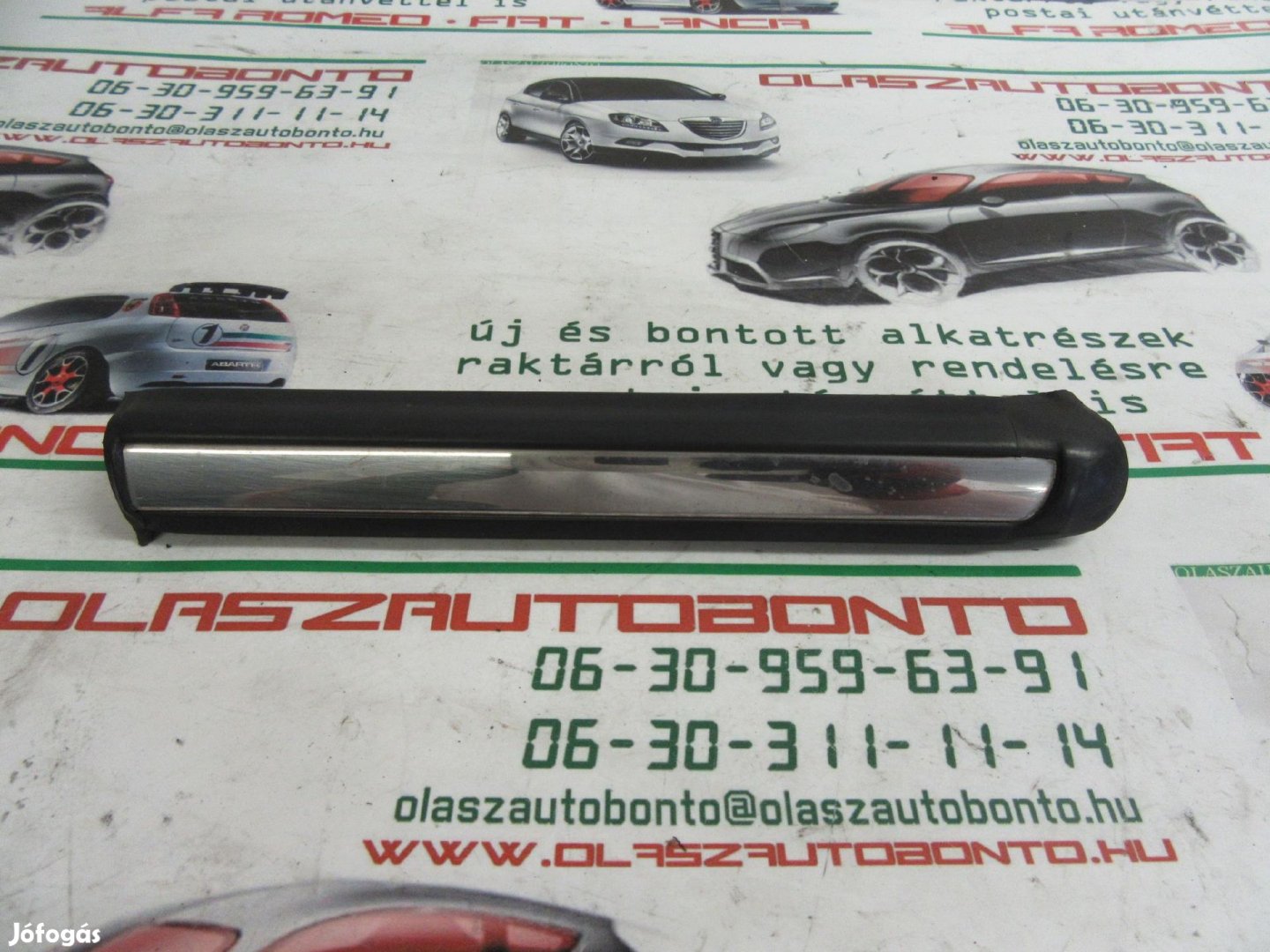 Fiat 500 jobb első , króm, sárvédő díszcsík