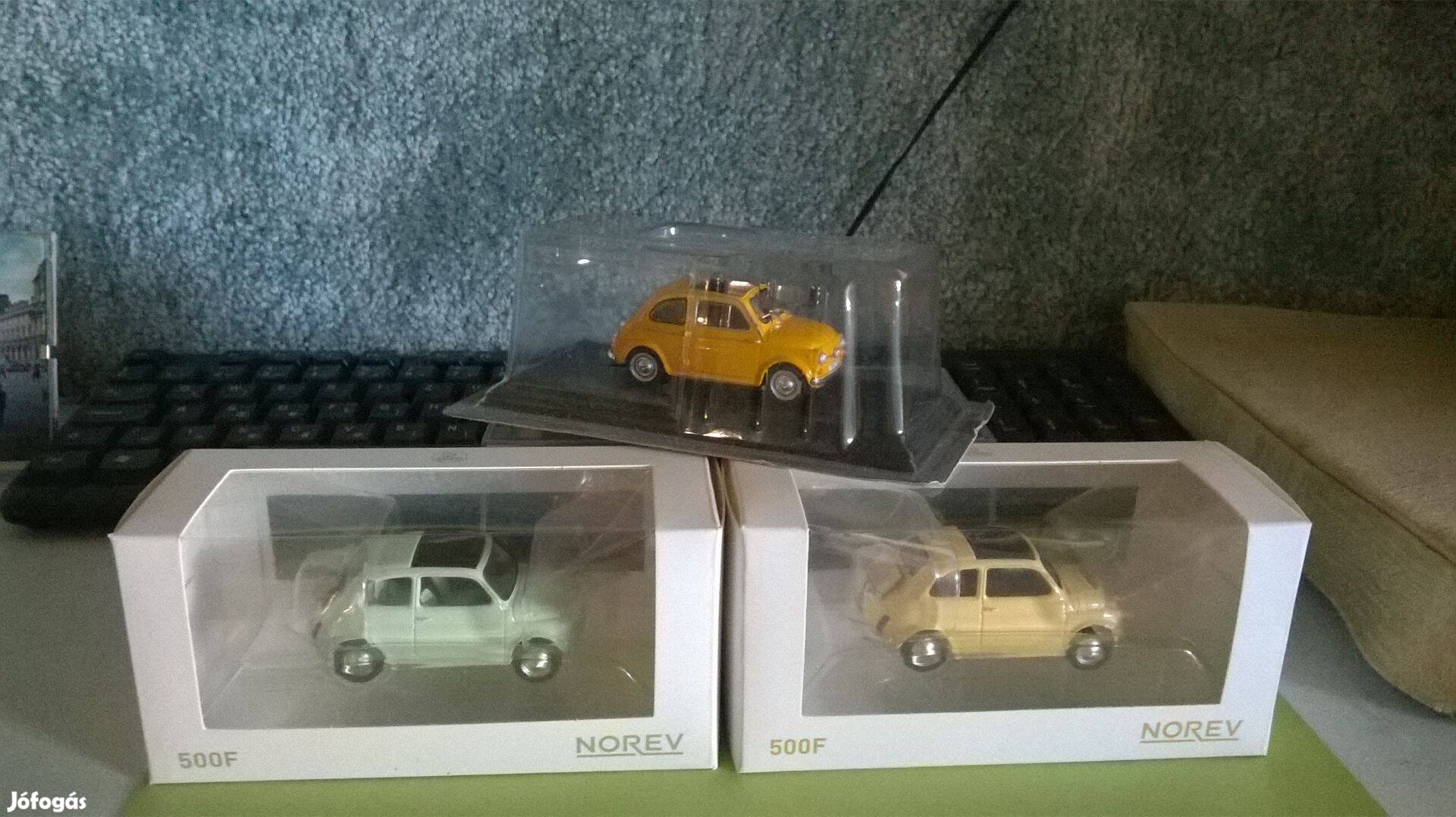 Fiat 500 modellautók - Norev és Deagostini