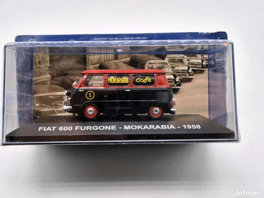 Fiat 600 van - urgone - Mokarabia caffé (1958) -  Edicola - 1:43