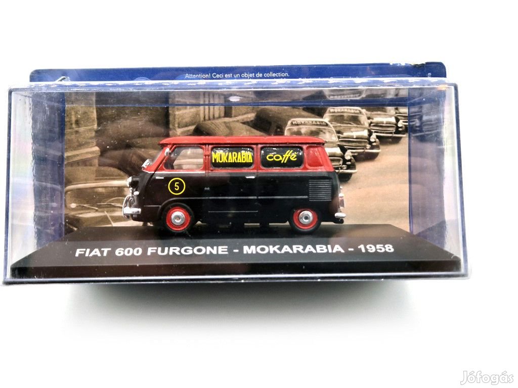 Fiat 600 van - urgone - Mokarabia caffé (1958) -  Edicola - 1:43