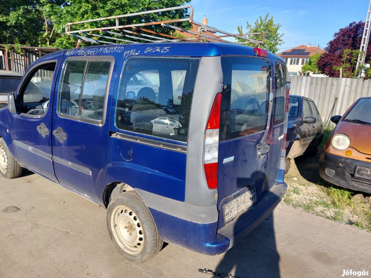 Fiat Doblo 1 223 Karosszéria elemei kék