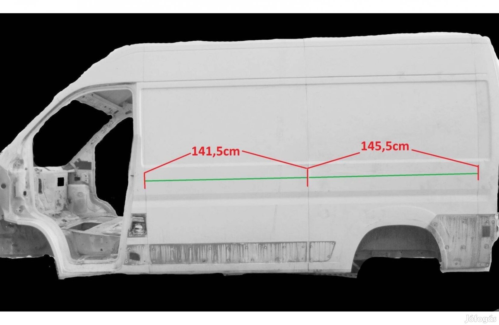 Fiat Ducato citroen jumper Peugeot Boxer L2 H2 negyed Ív Karosszéria