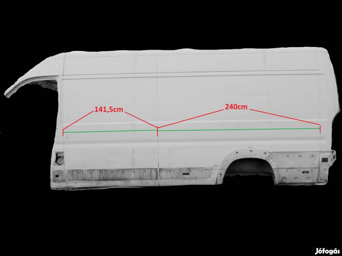 Fiat Ducato citroen jumper Peugeot Boxer L4 H2 negyed Ív Karosszéria