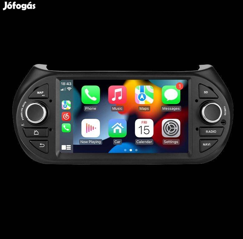 Fiat Fiorino 7" Multimédia fejegység - Android 12. Carplay, IPS, DSP