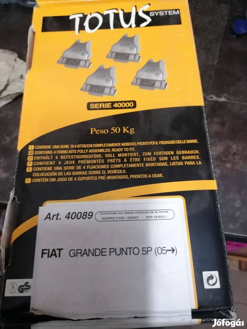 Fiat Grande Puntó Tetőcsomagtartó Új: