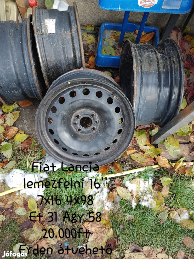 Fiat Lancia lemezfelni 16"