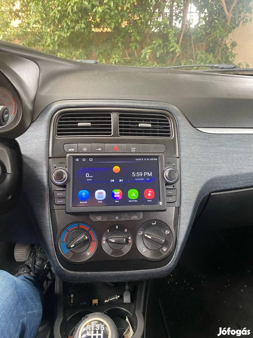 Fiat Linea Android Kijelző Rádió Multimédia 2Din GPS Navigáció Carplay