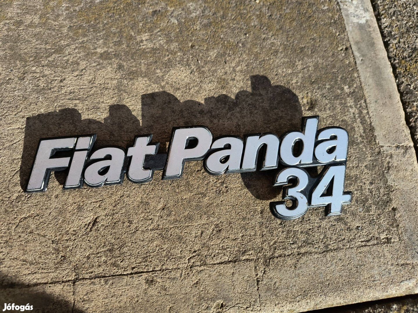 Fiat Panda 34 embléma, logo, felirat újszerű