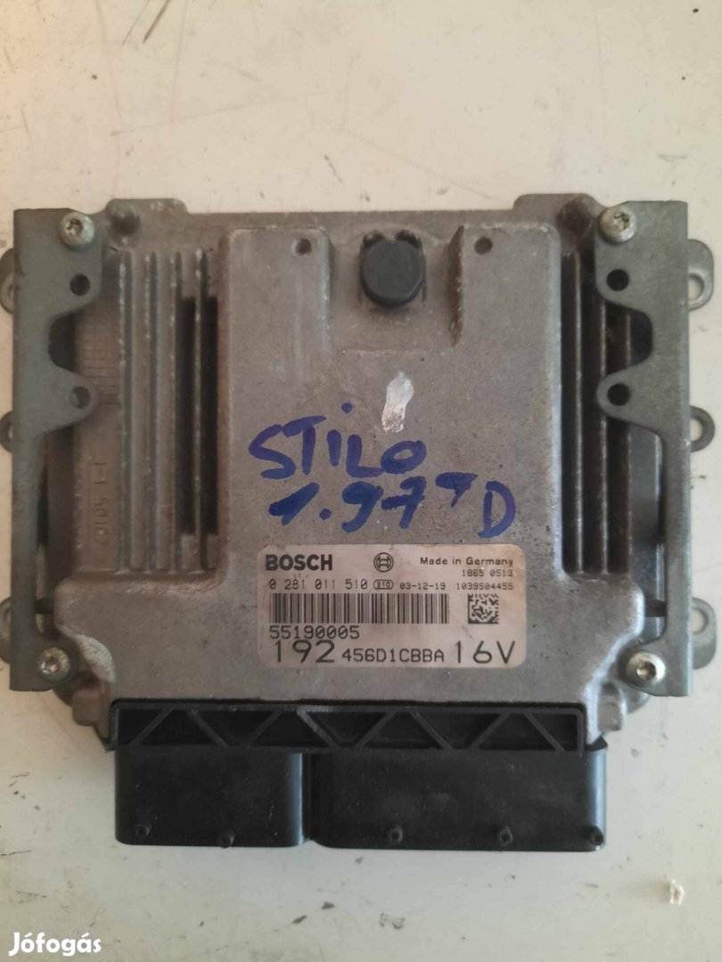 Fiat Stilo 1.9 JTD motorvezérlő 0281011510