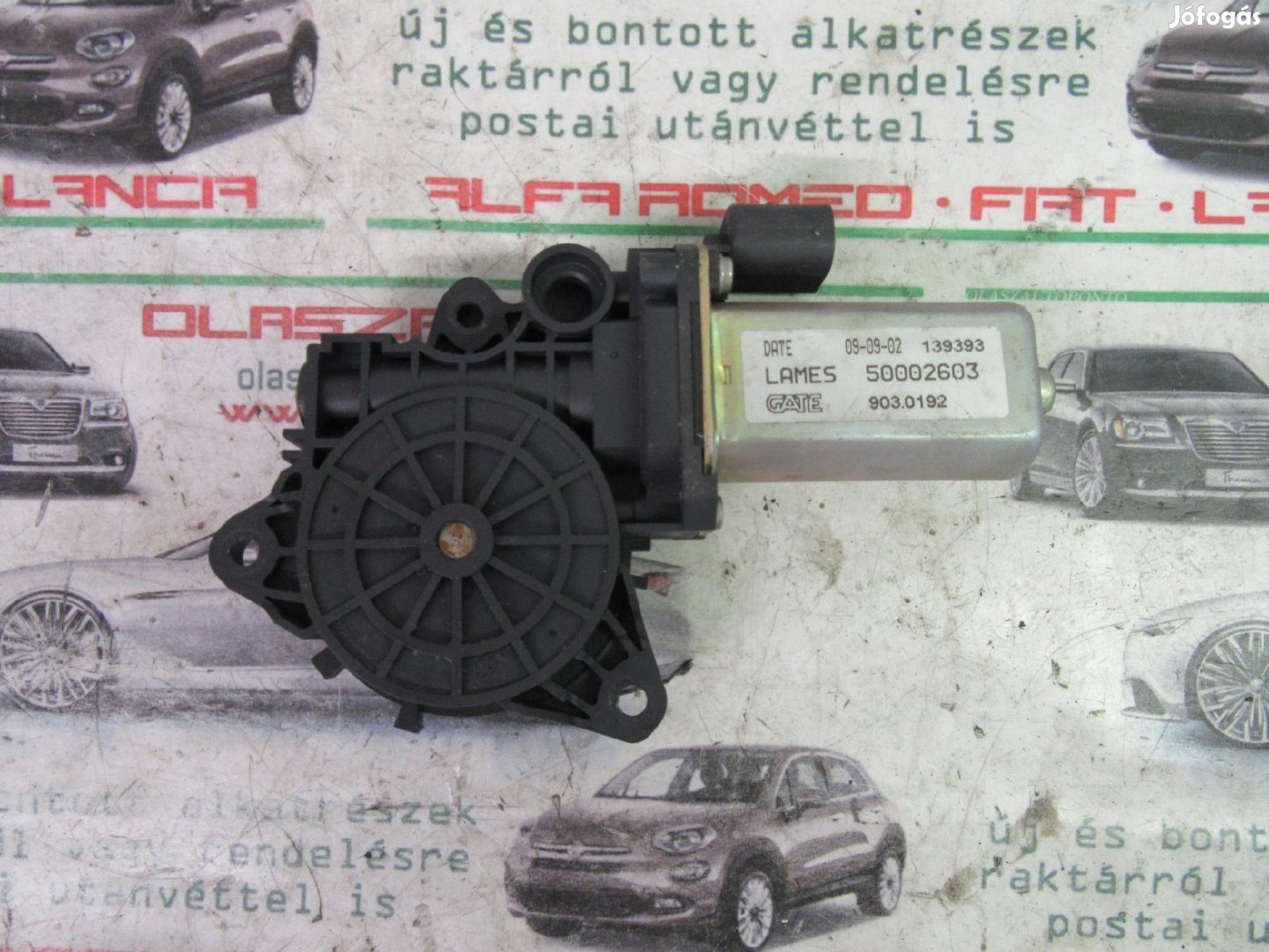 Fiat Stilo 3 ajtós bal ablakemelő motor 50002603