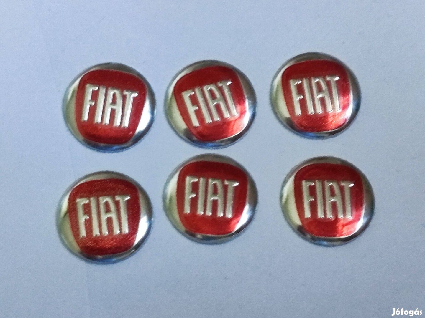 Fiat autó kulcs távirányító piros embléma 14 mm-es
