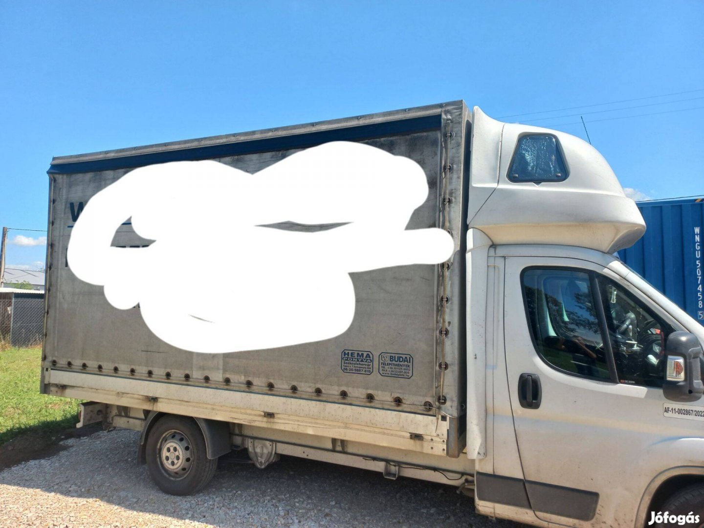 Fiat ducato plató hálókabin felépítmény eladó