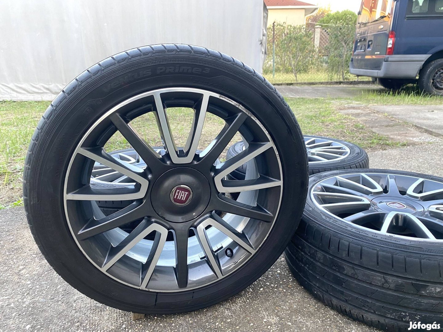 Fiat gyári alukerekek 4x98 nyári gumival 17!zoll