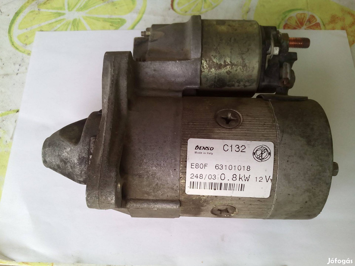 Fiat seicentó 900 Önindító