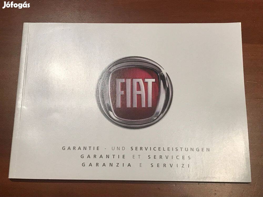 Fiat szervizkönyv, üres, német nyelvű!