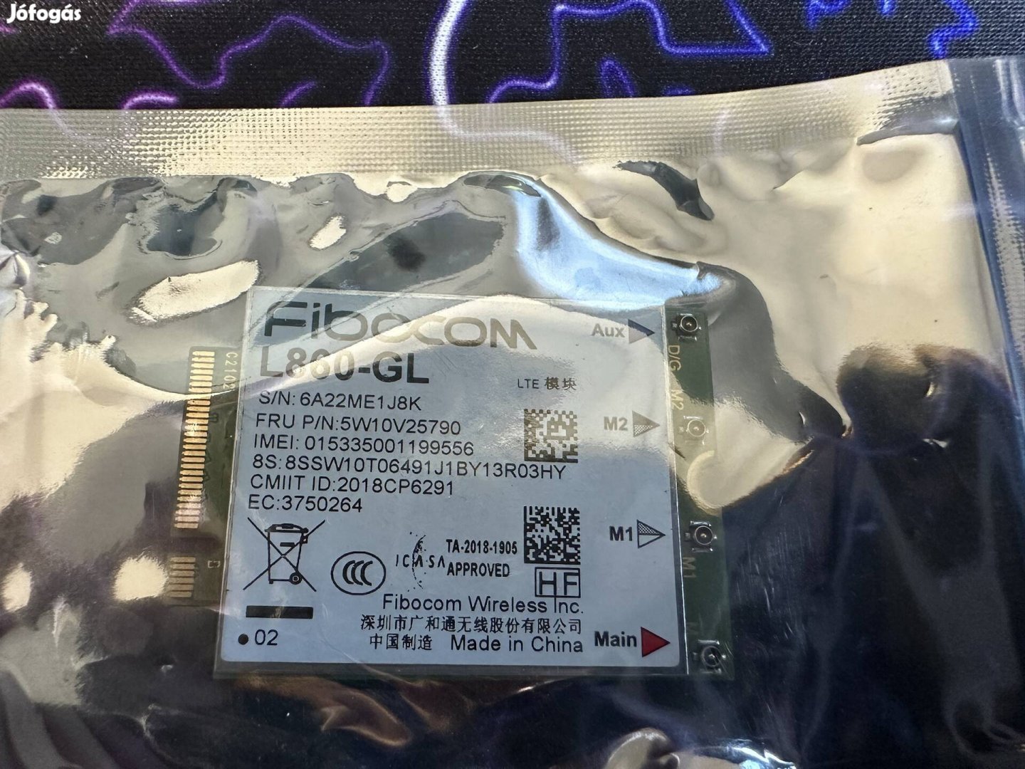 Fibocom L860-GL 5W10V25790 WWAN modul új