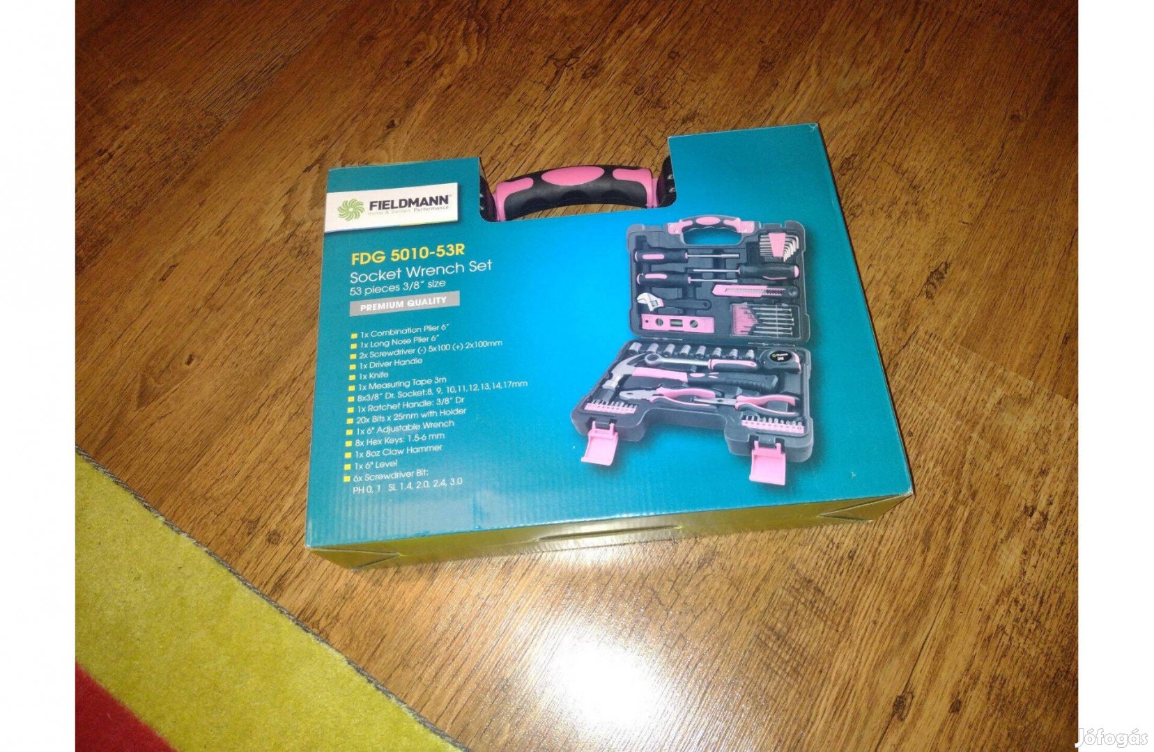 Fieldmann 5010-53R 53 db-os női rózsaszín szerszám készlet