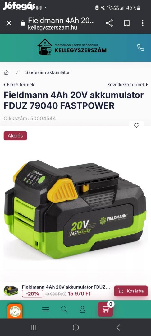 Fieldmann Akkumlátor