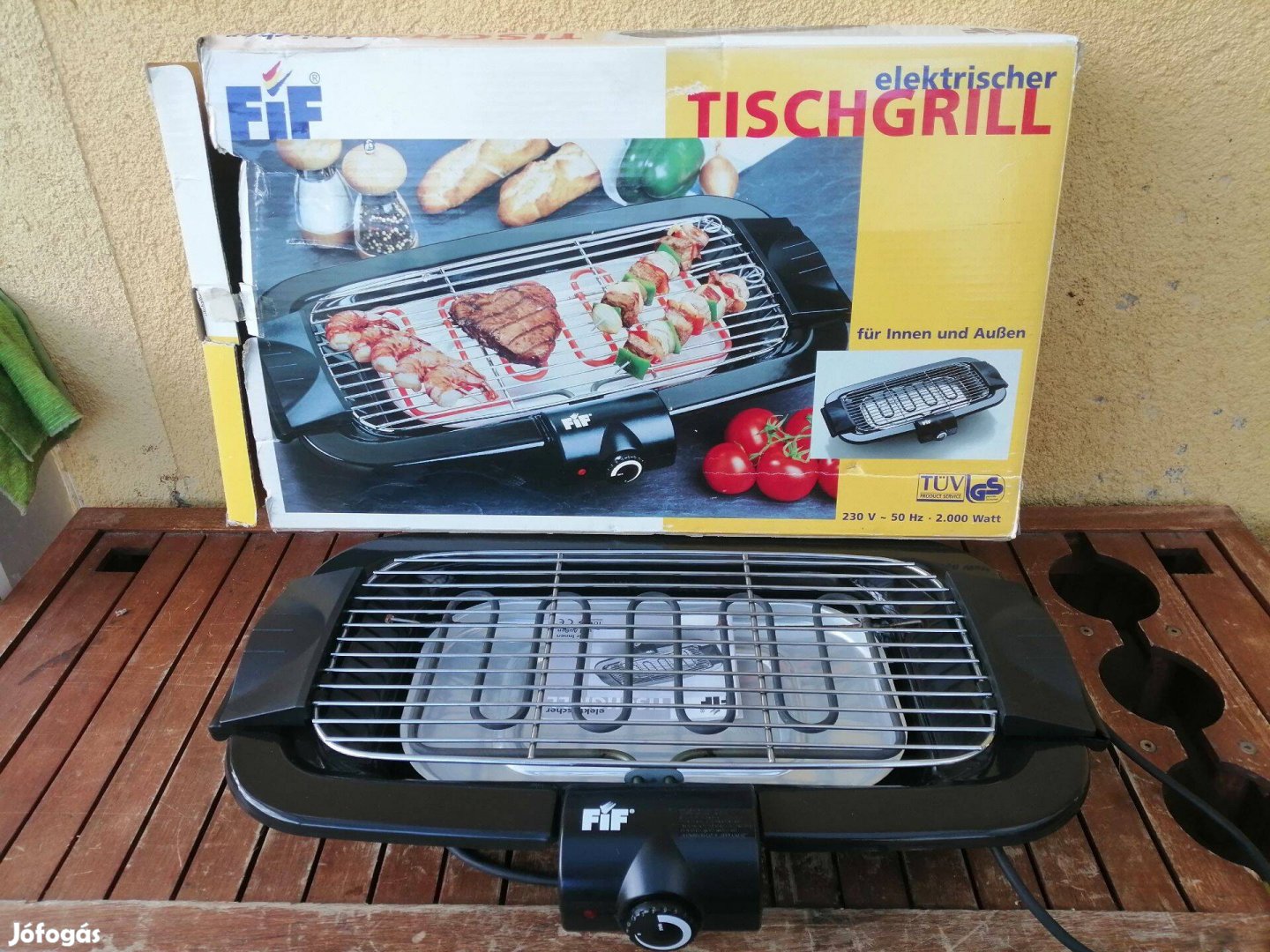 Fif Elektromos Asztali Grill 2000 W újszerű!