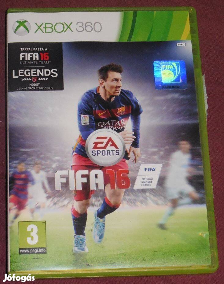 Fifa 16. Ultimate Team Gyári Xbox 360 Játék Akár Féláron