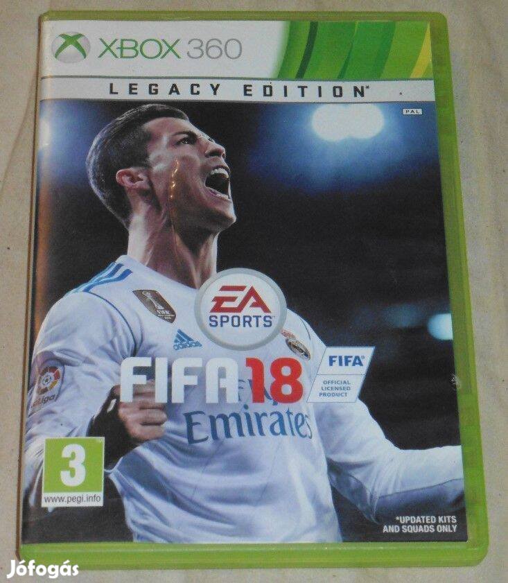 Fifa 18. Ultimate Team Gyári Xbox 360 Játék Akár Féláron