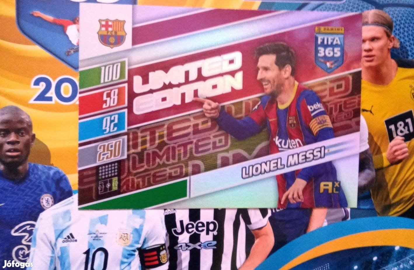 Fifa 365 2022 Adrenalyn Messi XXL Limited kártya